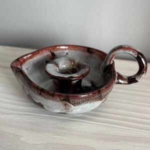 GWENNY WELSH Pottery Chamber Stick Candle Holder